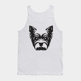 Yorkshire Terrier Silhouette Tank Top